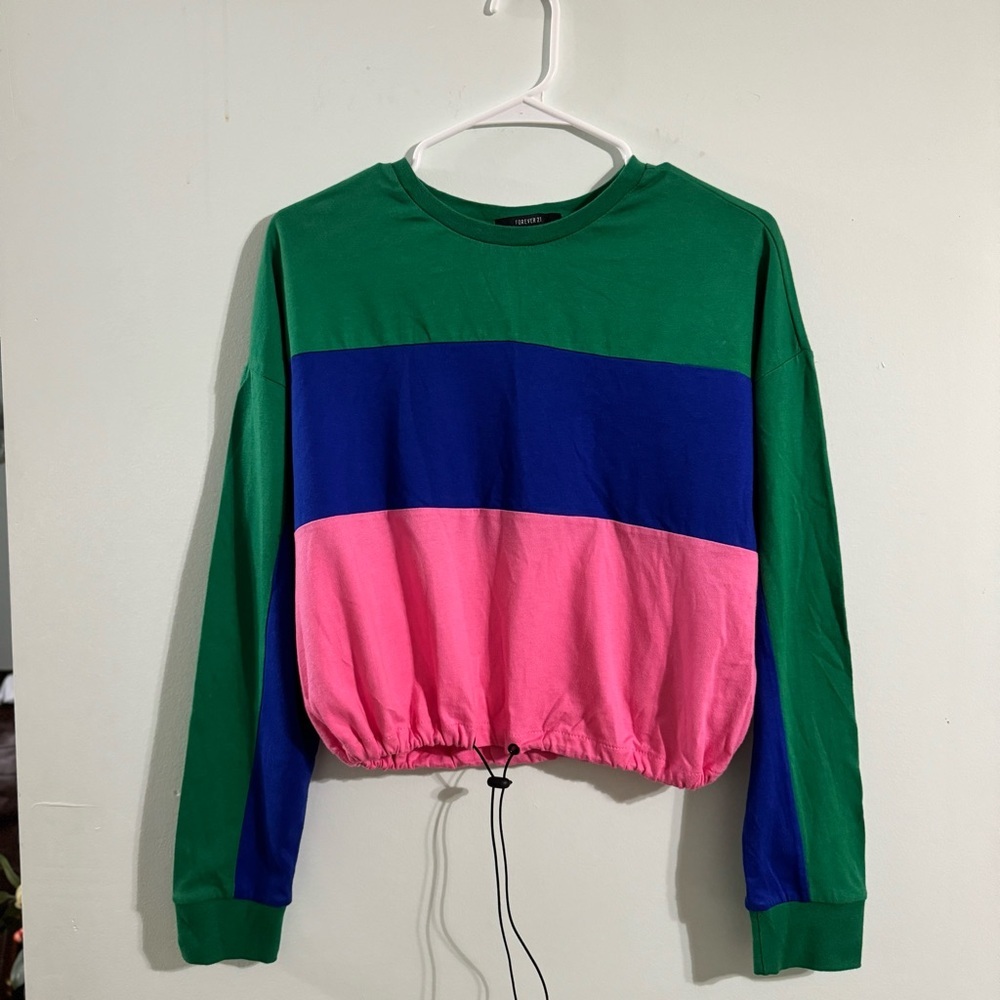 Forever 21 tri-colored long sleeve shirt
